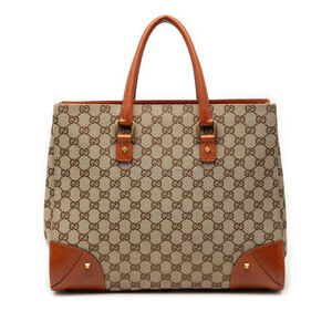 Pre-Loved Gucci GG Canvas Nailhead Handbag